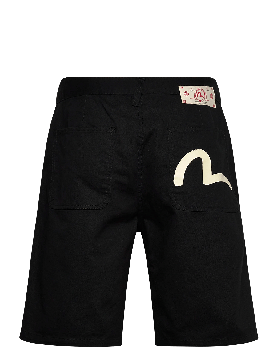 Evisu - SEAGULL PRINTED WOVEN SHORTS - freizeitshorts - black - 2