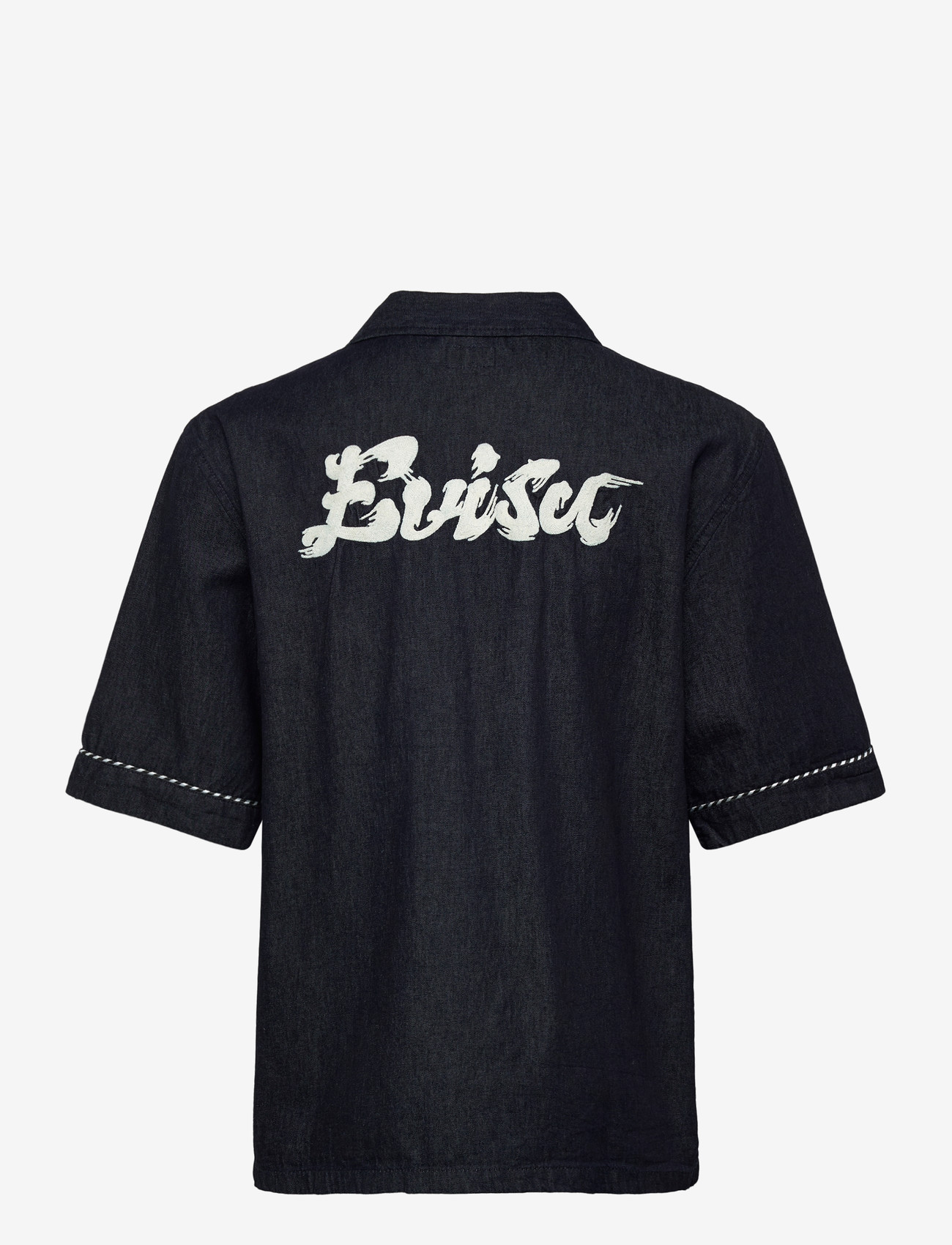 Evisu - DENIM SS SHIRT W/ LOGO EMB. - denimskjorter - rinse indigo - 1