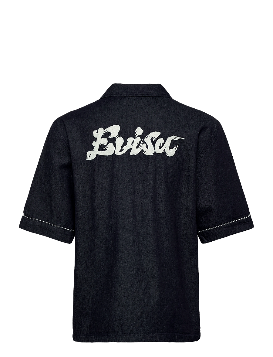 Evisu - DENIM SS SHIRT W/ LOGO EMB. - jeanshemden - rinse indigo - 1