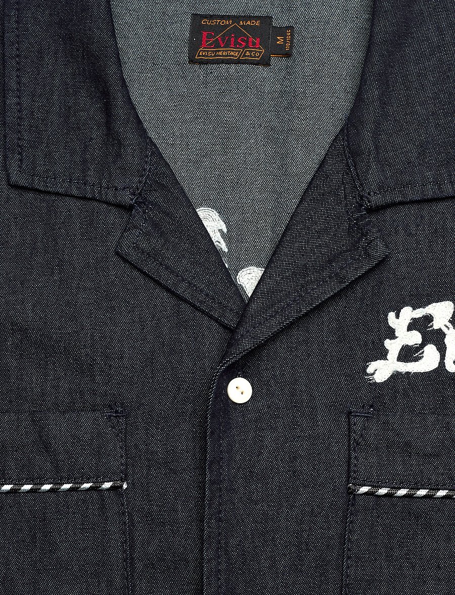 Evisu - DENIM SS SHIRT W/ LOGO EMB. - jeanshemden - rinse indigo - 2