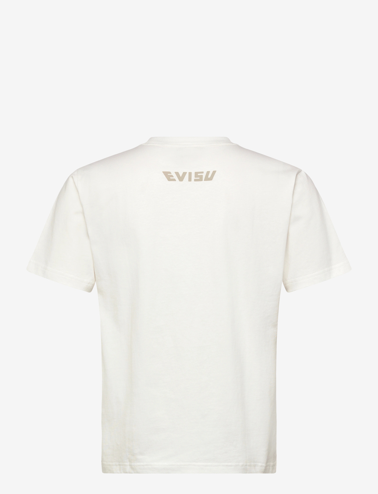 Evisu - HAND BRUSH SEAGULL PRINTED SS TEE - kortærmede t-shirts - off white - 1