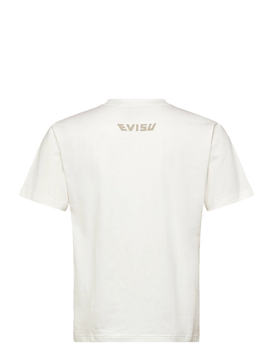 Evisu - HAND BRUSH SEAGULL PRINTED SS TEE - lühikeste varrukatega t-särgid - off white - 2