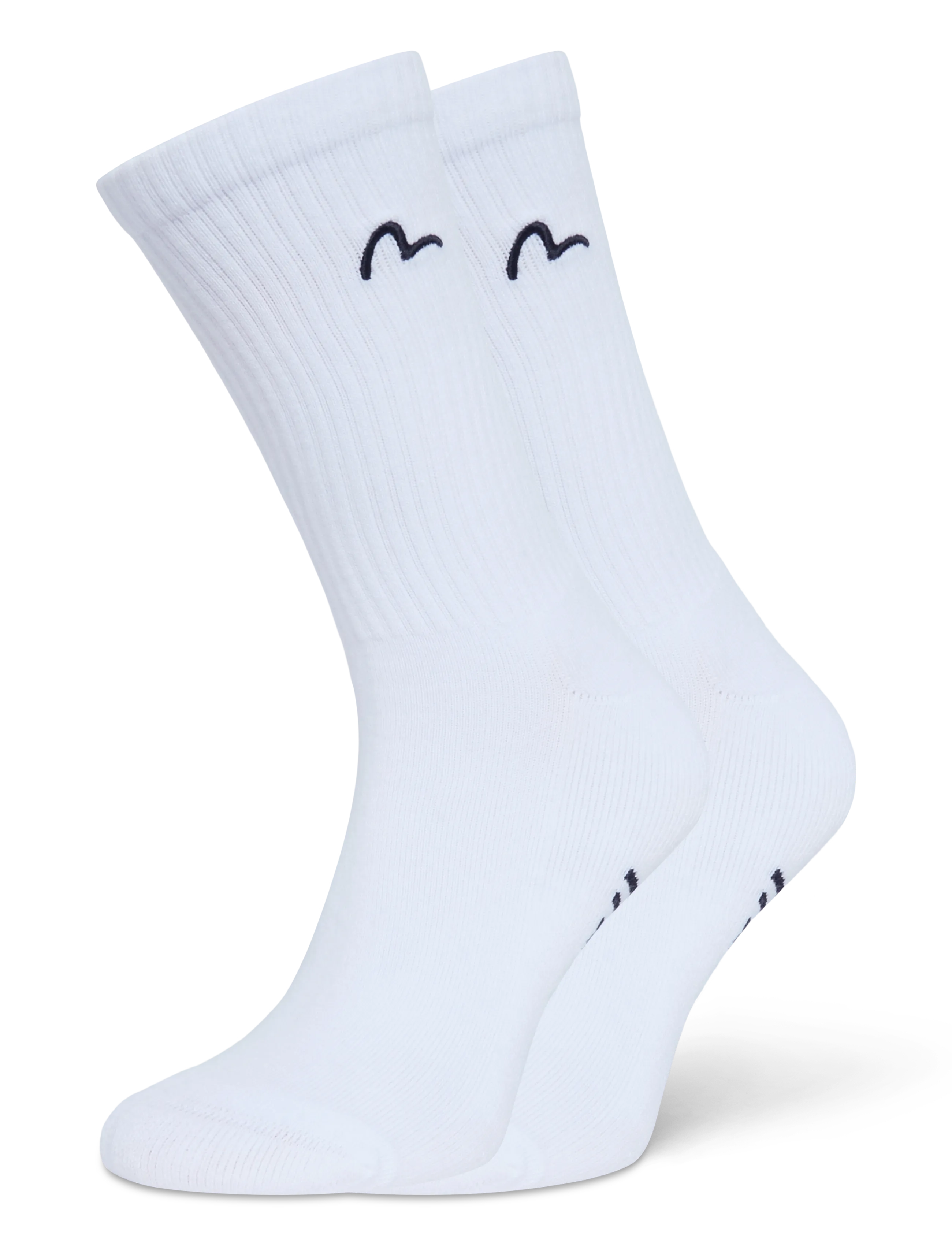 Evisu HT, SEAGULL EMB. LONG SOCKS - Alusvaatteet - OFF WHITE / white