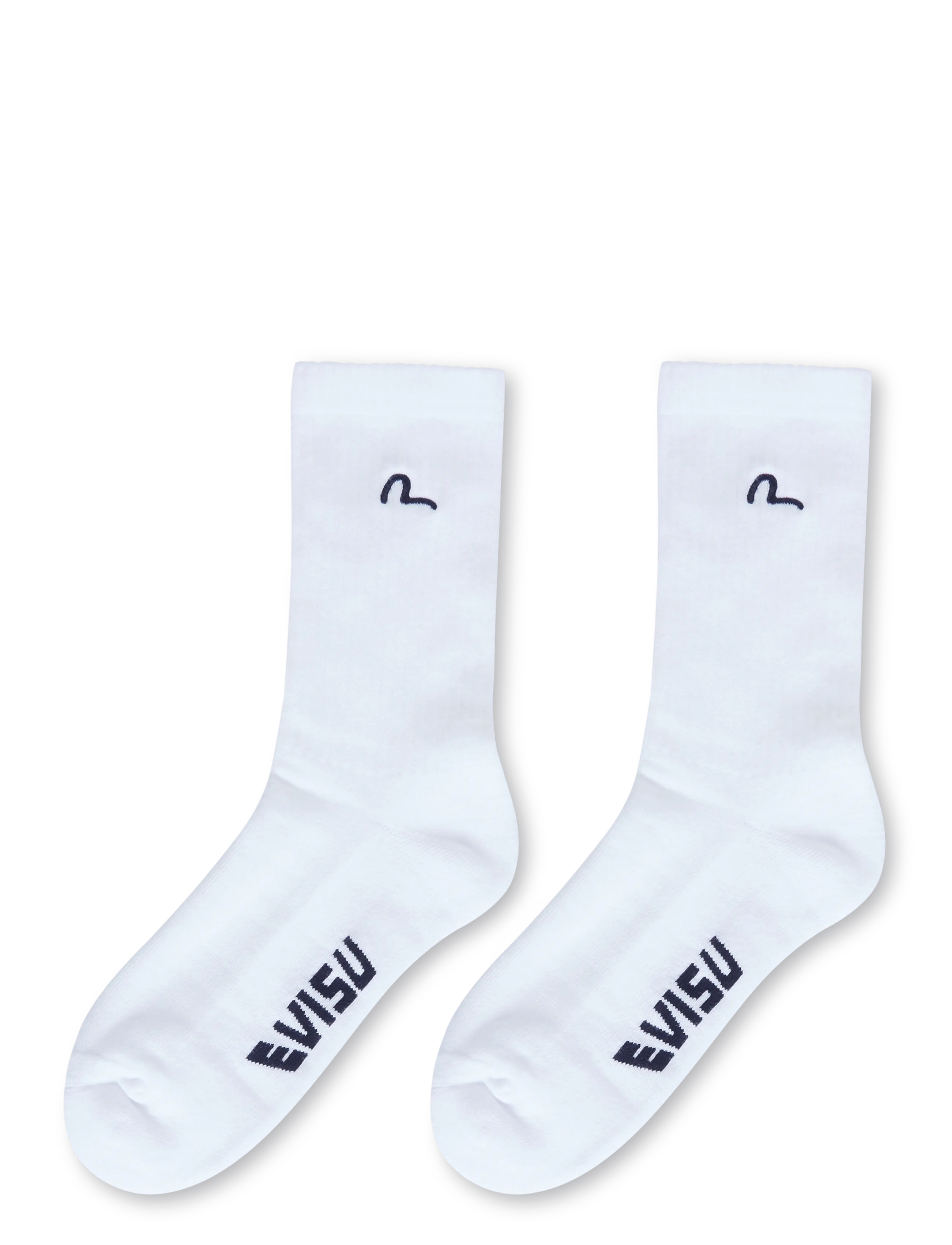 Evisu - HT, SEAGULL EMB. LONG SOCKS - urheilusukat - off white - 1