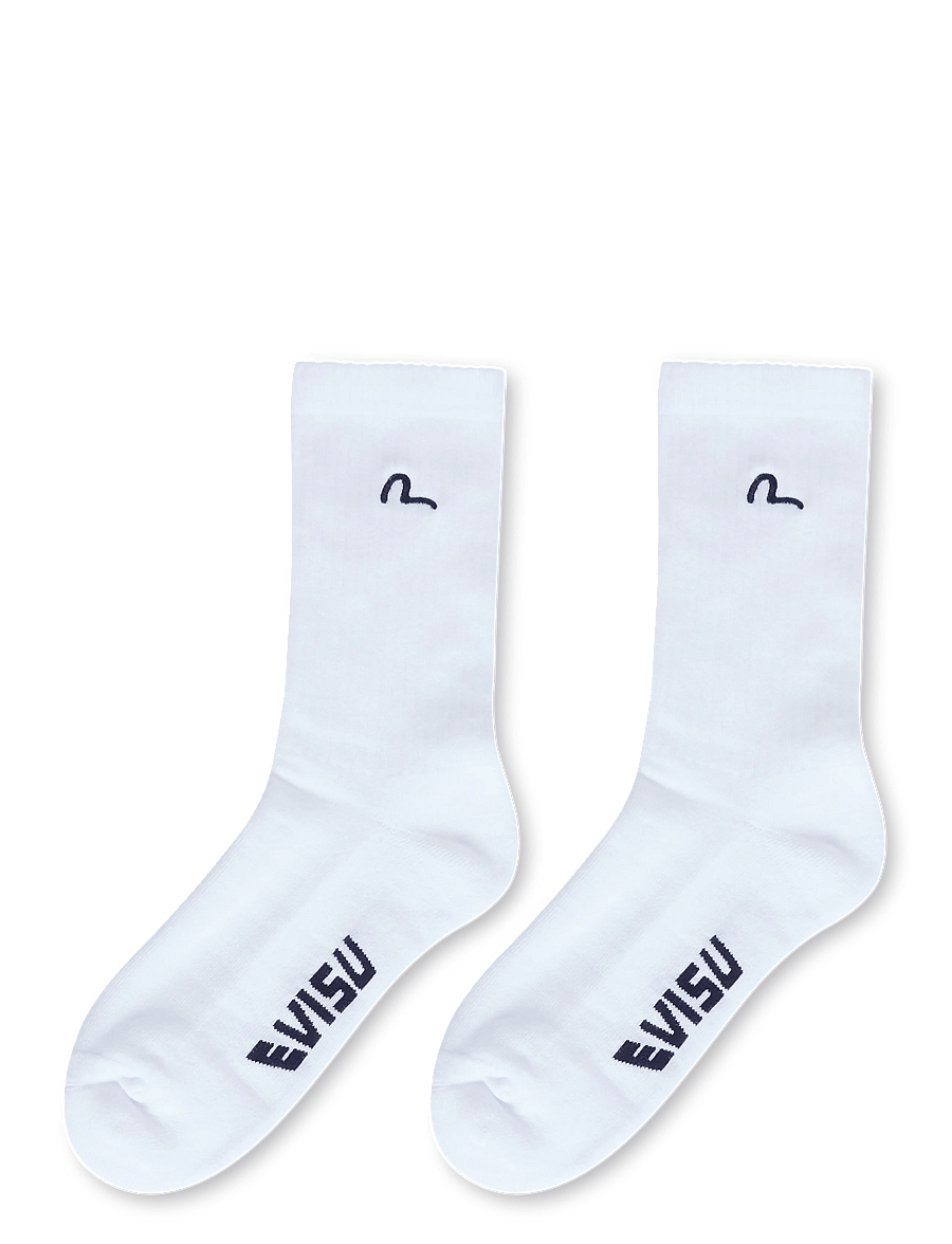 Evisu - HT, SEAGULL EMB. LONG SOCKS - urheilusukat - off white - 1