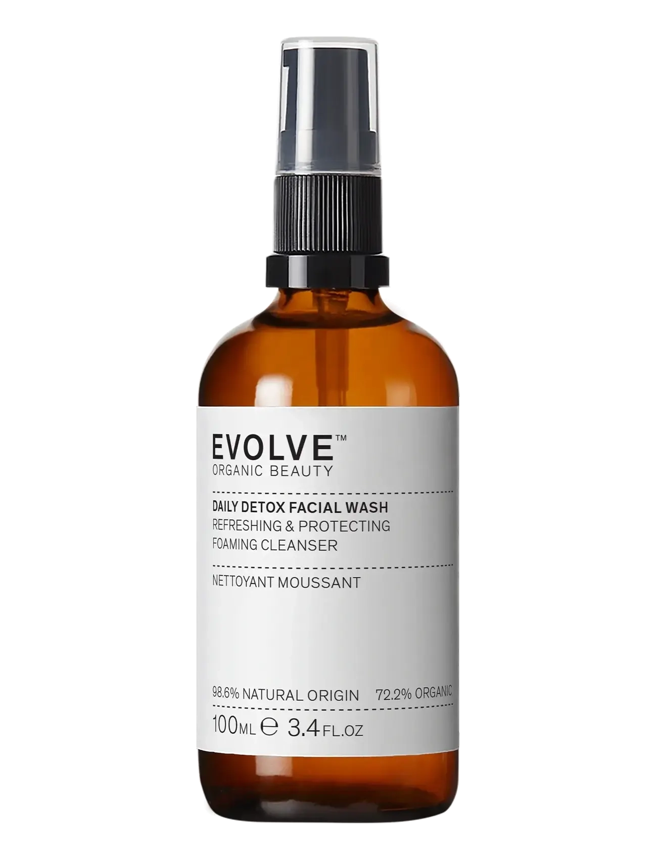 Evolve Organic Beauty Evolve Organic Beauty Daily Detox Facial Wash 100 ml - Ansiktsvård - CLEAR / undefined