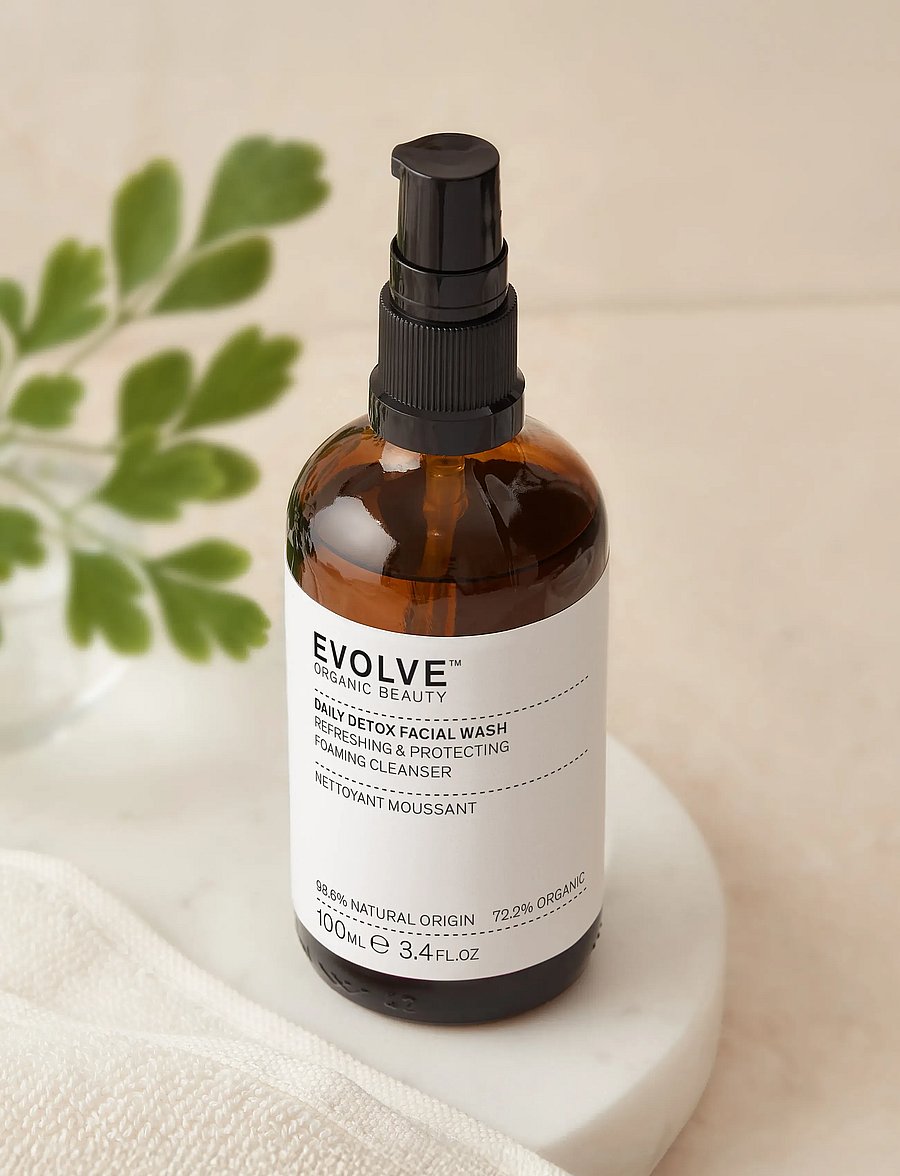 Evolve Organic Beauty - Evolve Organic Beauty Daily Detox Facial Wash 100 ml - rengöringsgel - clear - 0