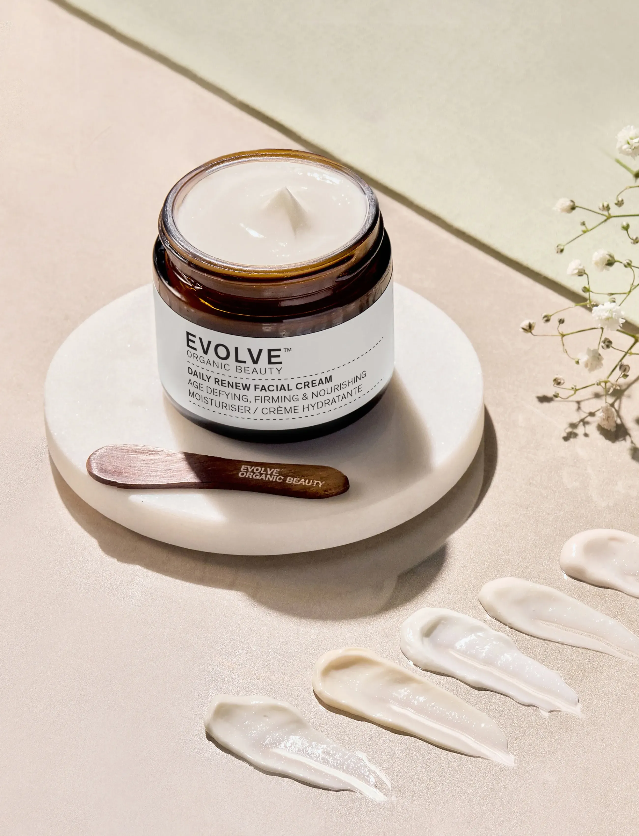 Evolve Organic Beauty - Evolve Organic Beauty Daily Renew Facial Cream 60 ml - dagkrem - clear - 4