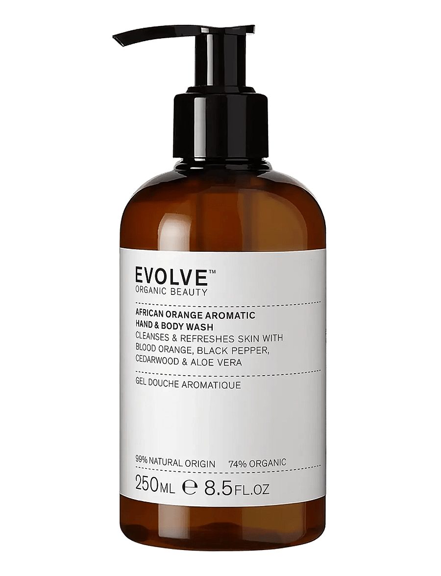 Evolve Organic Beauty - Evolve Organic Beauty African Orange Aromatic Hand & Body Wash 250 ml - duschgel & duscholjor - clear - 1