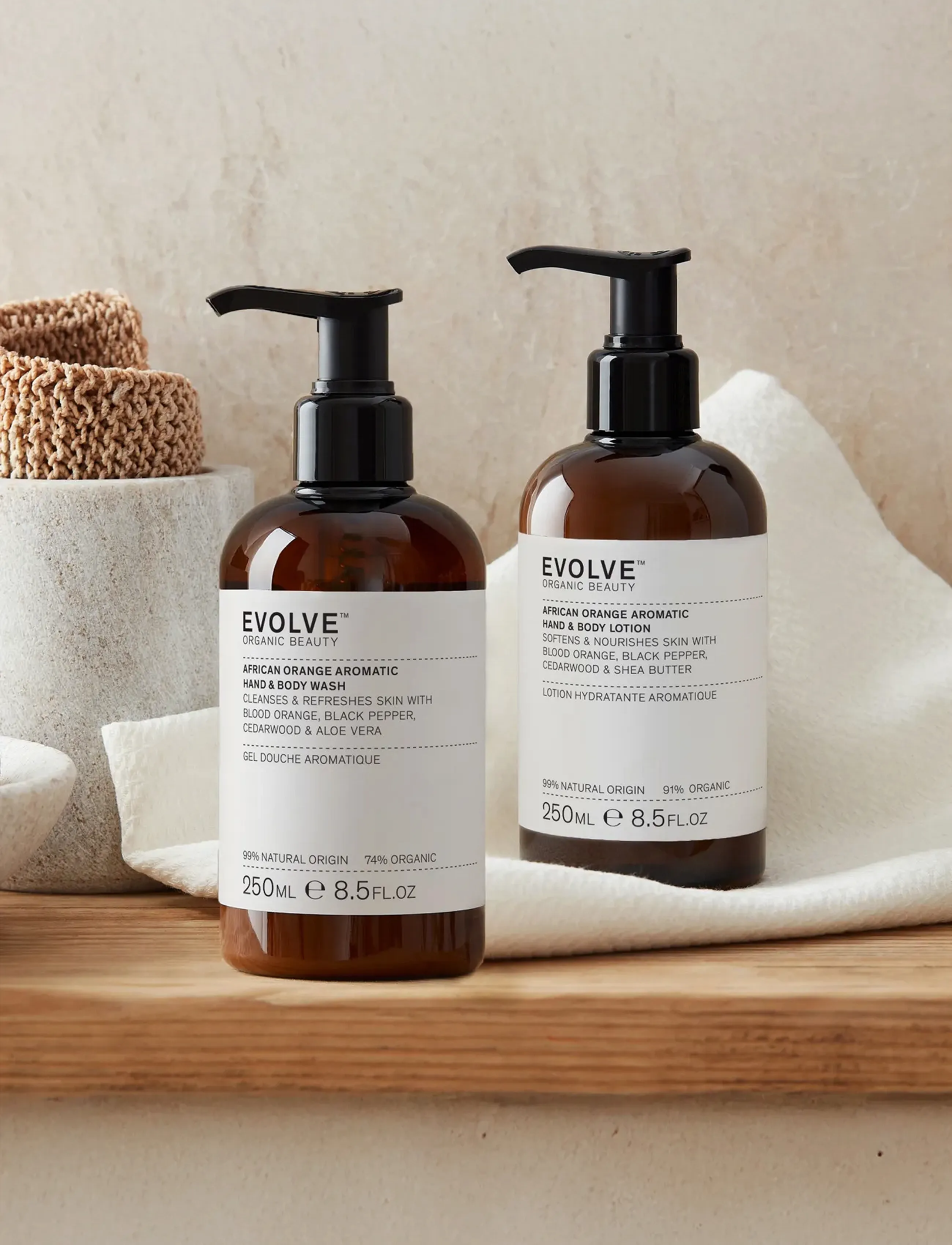 Evolve Organic Beauty - Evolve Organic Beauty African Orange Aromatic Lotion 250 ml - húðmjólk og krem - clear - 2