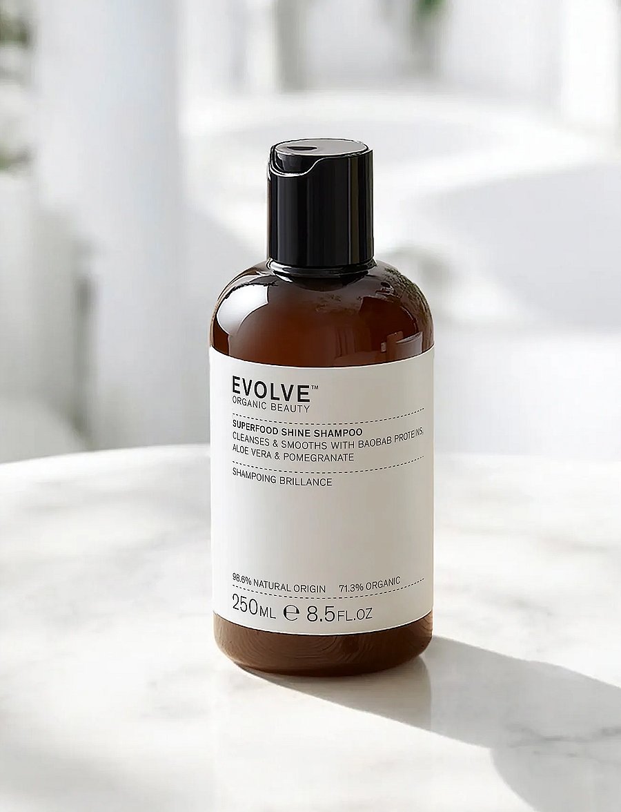 Evolve Organic Beauty - Evolve Organic Beauty Superfood Shine Shampoo 250 ml - hårpleje - clear - 0
