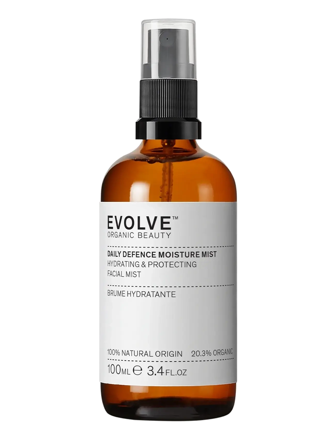 Evolve Organic Beauty Daily Defence Moisture Mist 100 Ml, Ansigt Mist, Nude, Str: 100 ML