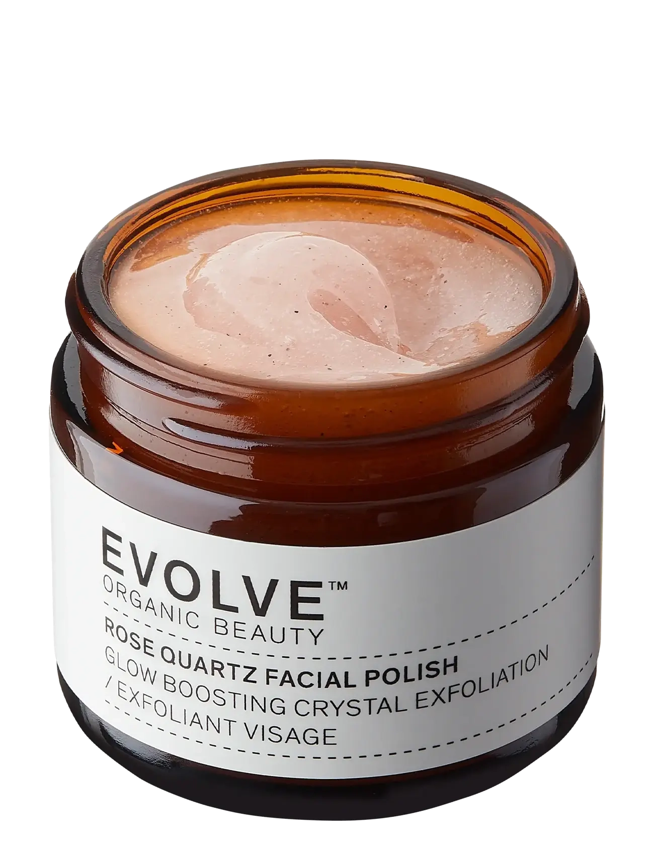 Evolve Organic Beauty - Evolve Organic Beauty Rose Quartz Facial Polish 60 ml - peeling - ansigte - clear - 2