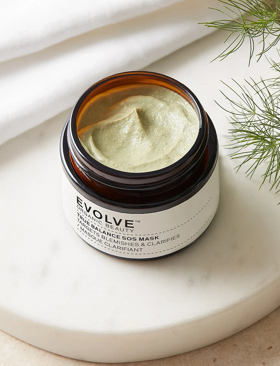 Evolve Organic Beauty - Evolve Organic Beauty True Balance SOS Mask 60 ml - detox masker - clear - 0