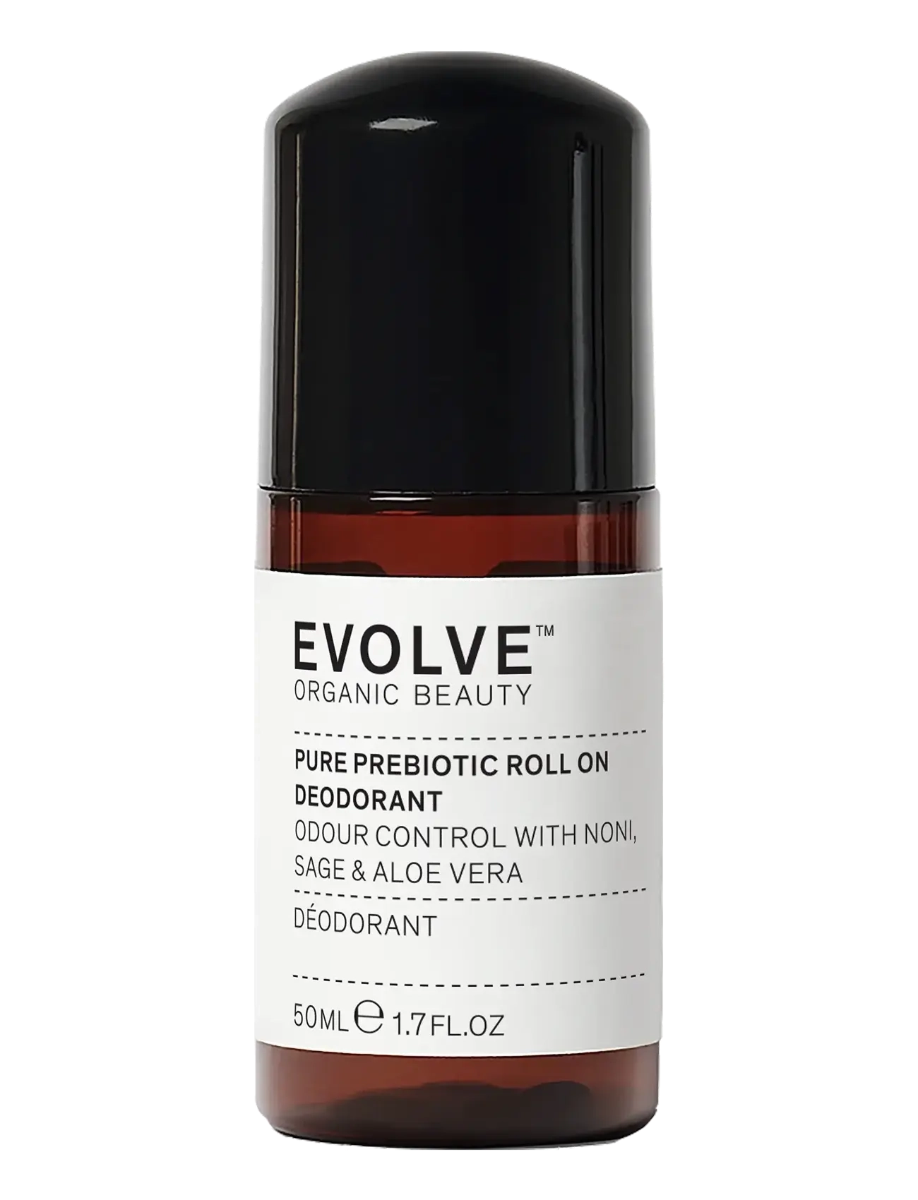 Evolve Organic Beauty Pure Prebiotic Roll On Deodorant 50 Ml, Roll-on, Nude, Str: 50 ML