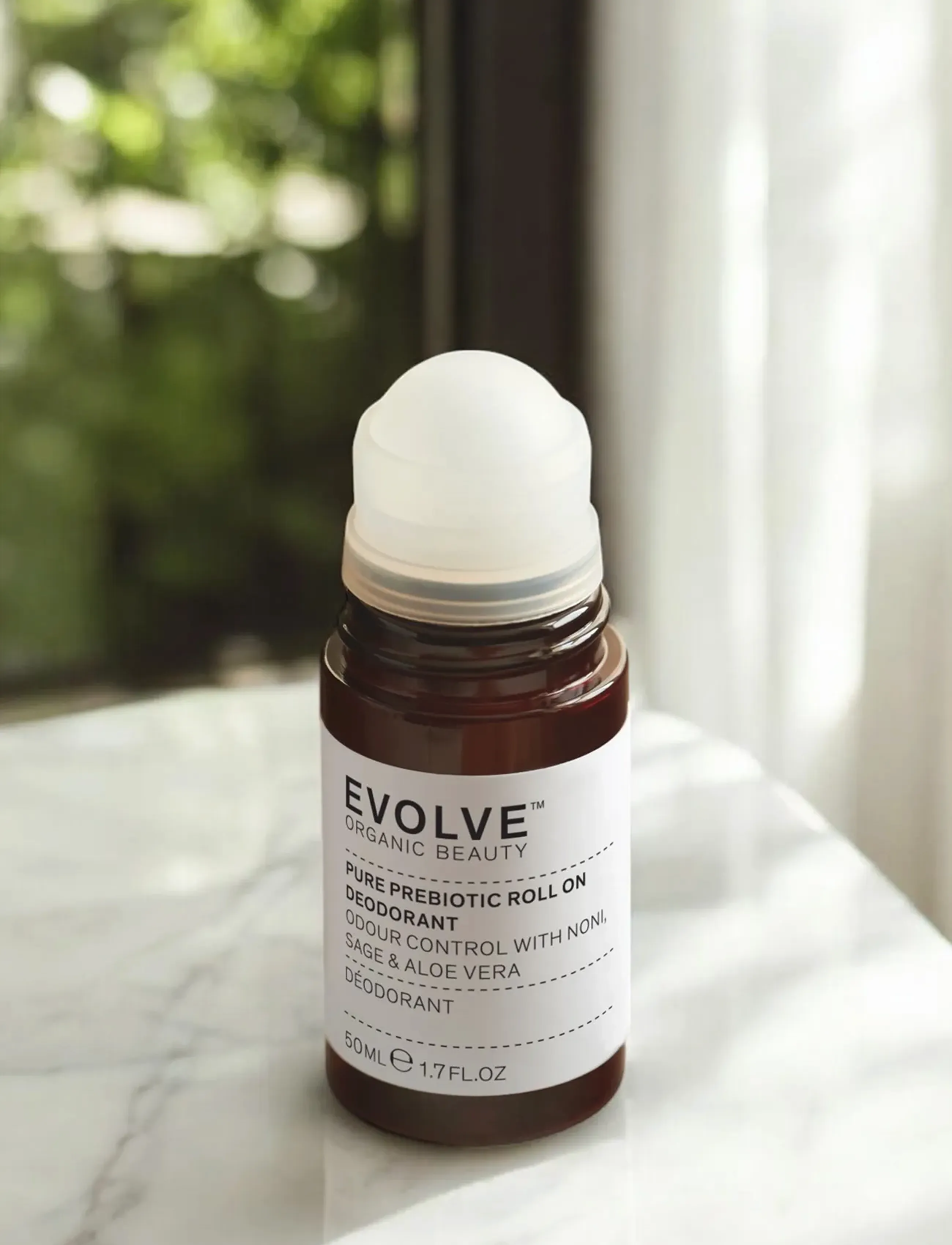 Evolve Organic Beauty Evolve Organic Beauty Pure Prebiotic Roll On Deodorant 50 ml, 50 ml, Nude, Deodoranter > Roll-On, Dame