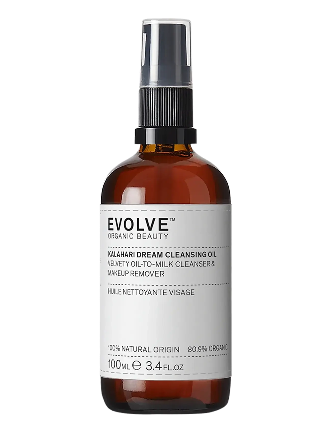 Evolve Organic Beauty Kalahari Dream Cleansing Oil 100 Ml, Vinegar & Dressing Bottles Cleanser, Nude, Str: 100 ML
