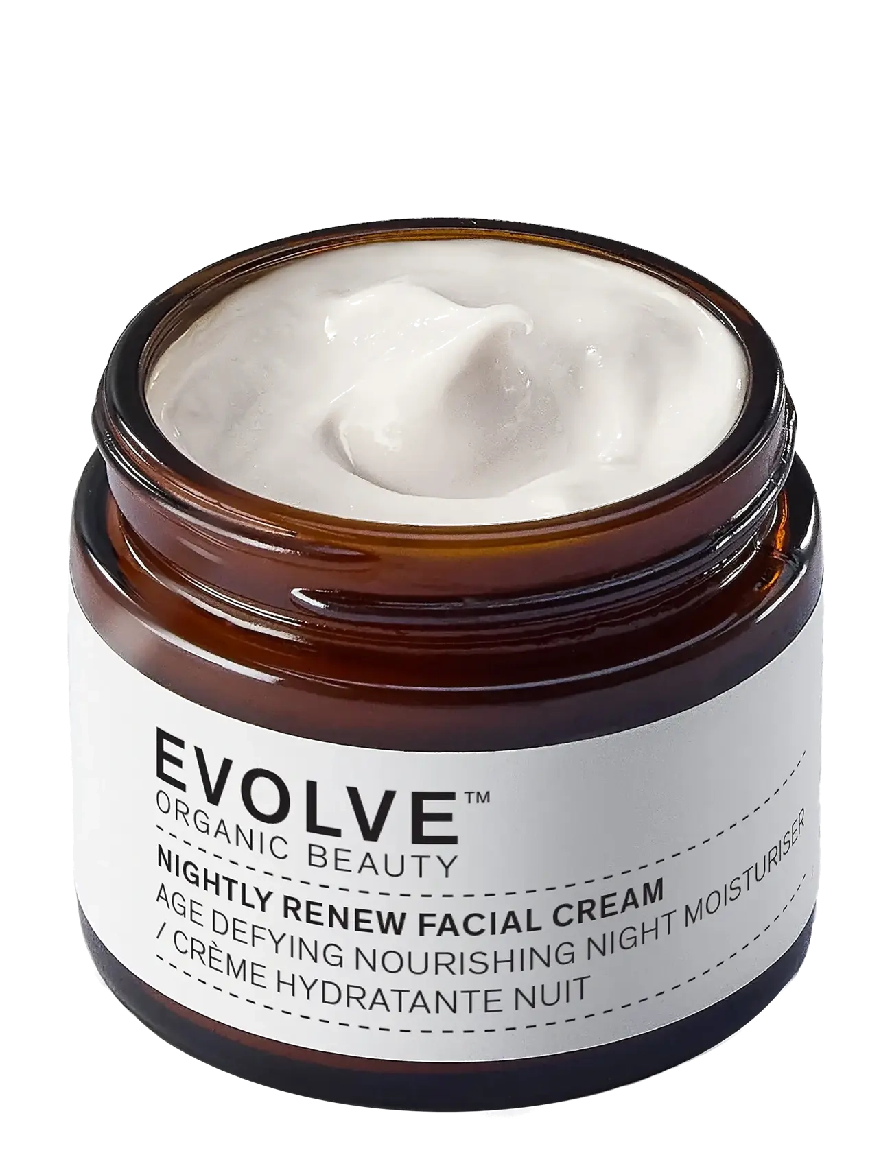 Evolve Organic Beauty - Evolve Organic Beauty Nightly Renew Facial Cream 60 ml - nattkräm - clear - 2