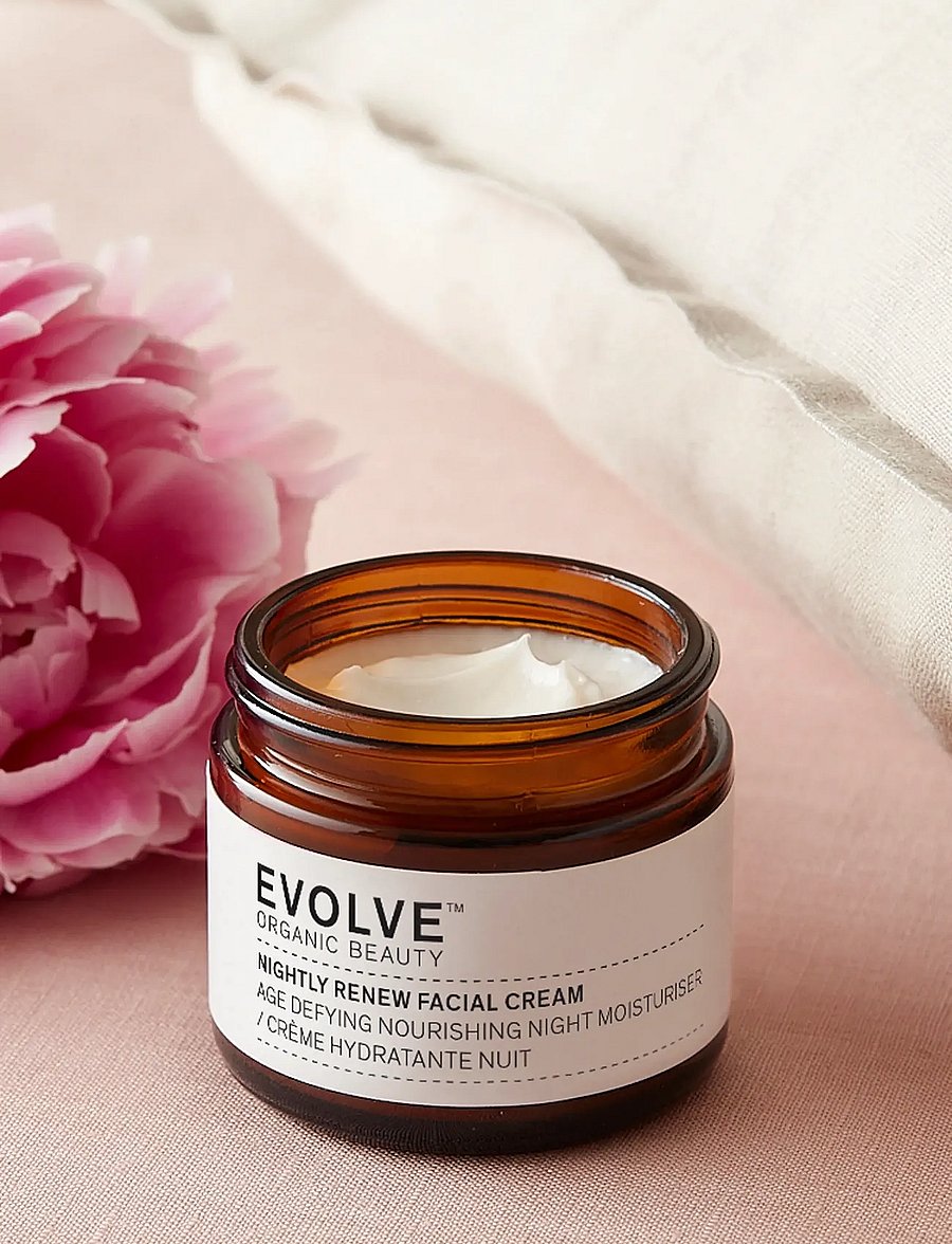 Evolve Organic Beauty - Evolve Organic Beauty Nightly Renew Facial Cream 60 ml - nattkräm - clear - 0