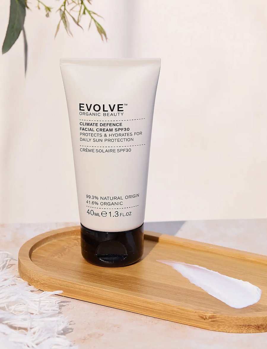 Evolve Organic Beauty - Evolve Organic Beauty Climate Defence SPF30 Cream 40 ml - dagkräm - clear - 0
