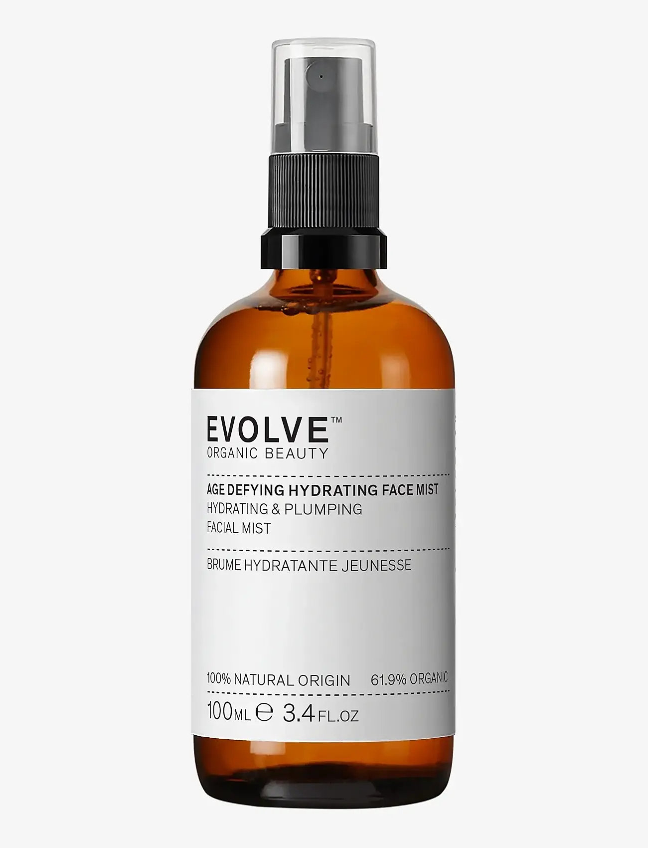 Evolve Organic Beauty - Evolve Organic Beauty Age Defying Hydrating Face Mist 100 ml - ansiktsmist - clear - 1