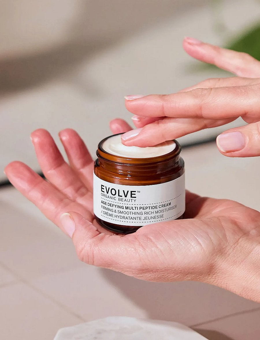 Evolve Organic Beauty - Evolve Organic Beauty Age Defying Multi Peptide Cream 60ml - dagkräm - clear - 0