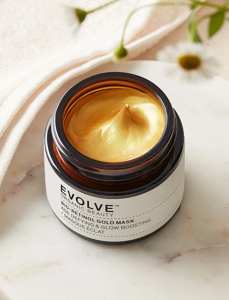 Evolve Organic Beauty - Evolve Organic Beauty Bio-Retinol Gold Face Mask 60 ml - kasvonaamiot - clear - 0