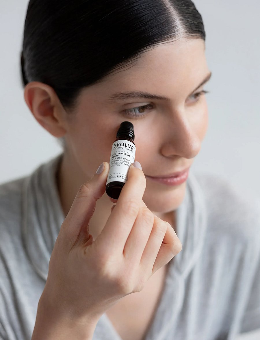 Evolve Organic Beauty - Evolve Organic Beauty Hyaluronic Eye Serum 10 ml - Øjenserum - clear - 2