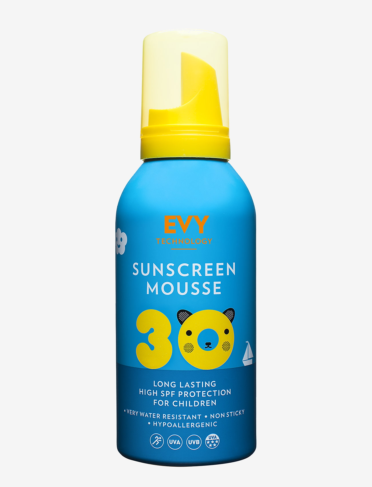 EVY Technology Sunscreen mousse SPF 30  KIDS face and body 150 ml - Beauty - Herre - NO COLOUR / undefined