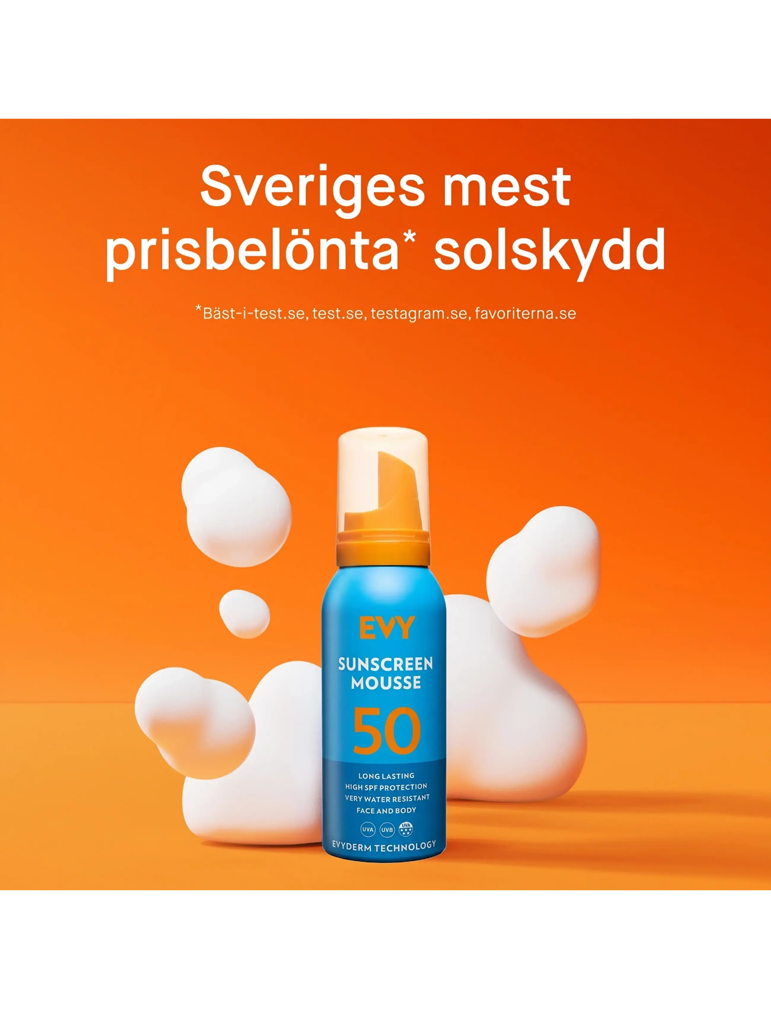 Sunscreen Mousse Spf 50 Face And Body 2