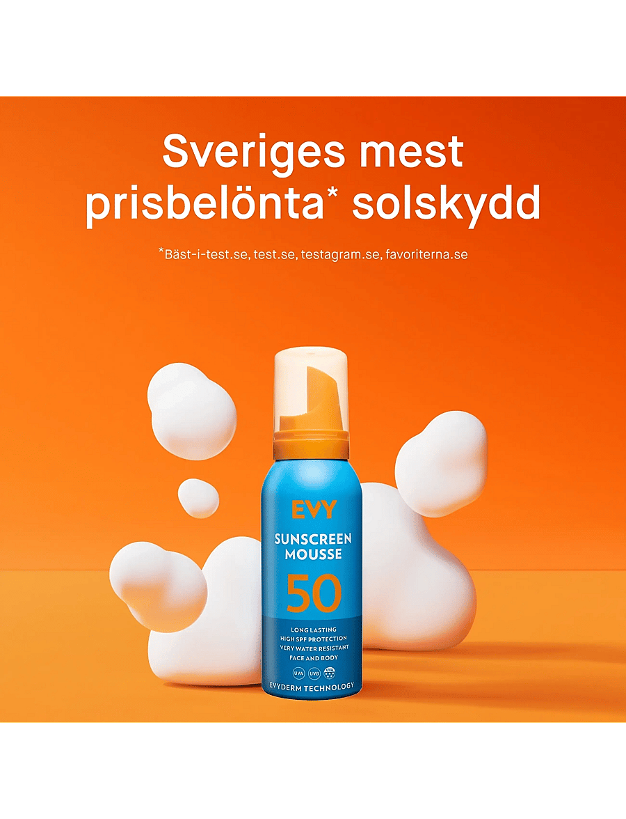 EVY Technology - Sunscreen mousse SPF 50 face and body, 100 ml - för kroppen - no colour - 1