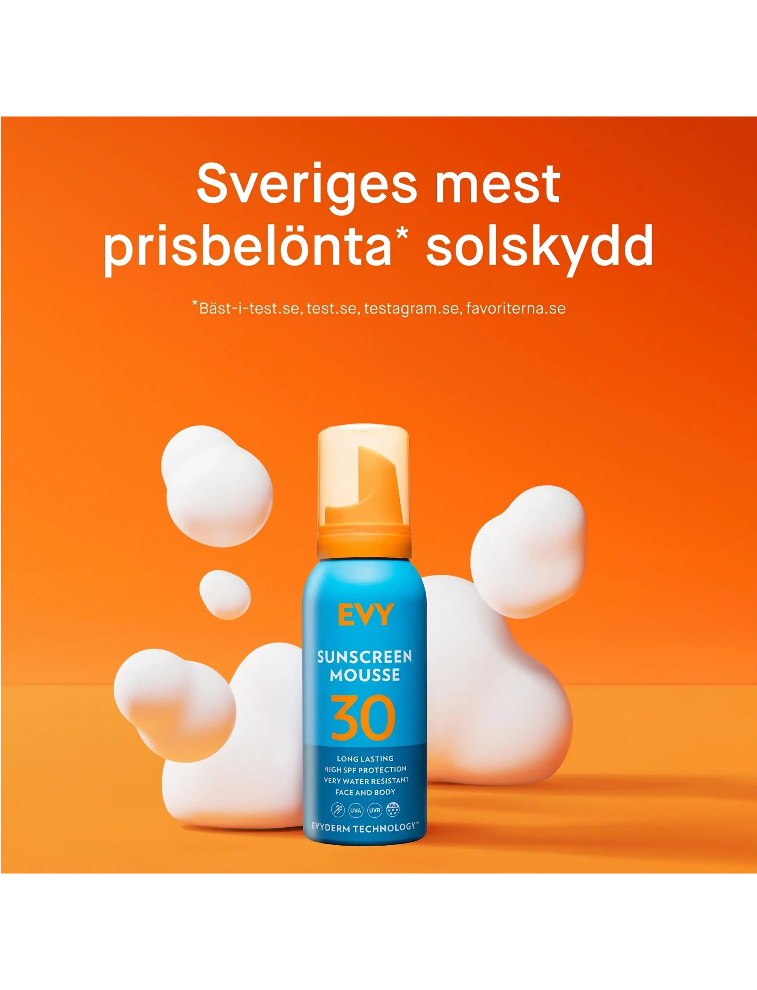 Sunscreen Mousse Spf 30, Face And Body 2