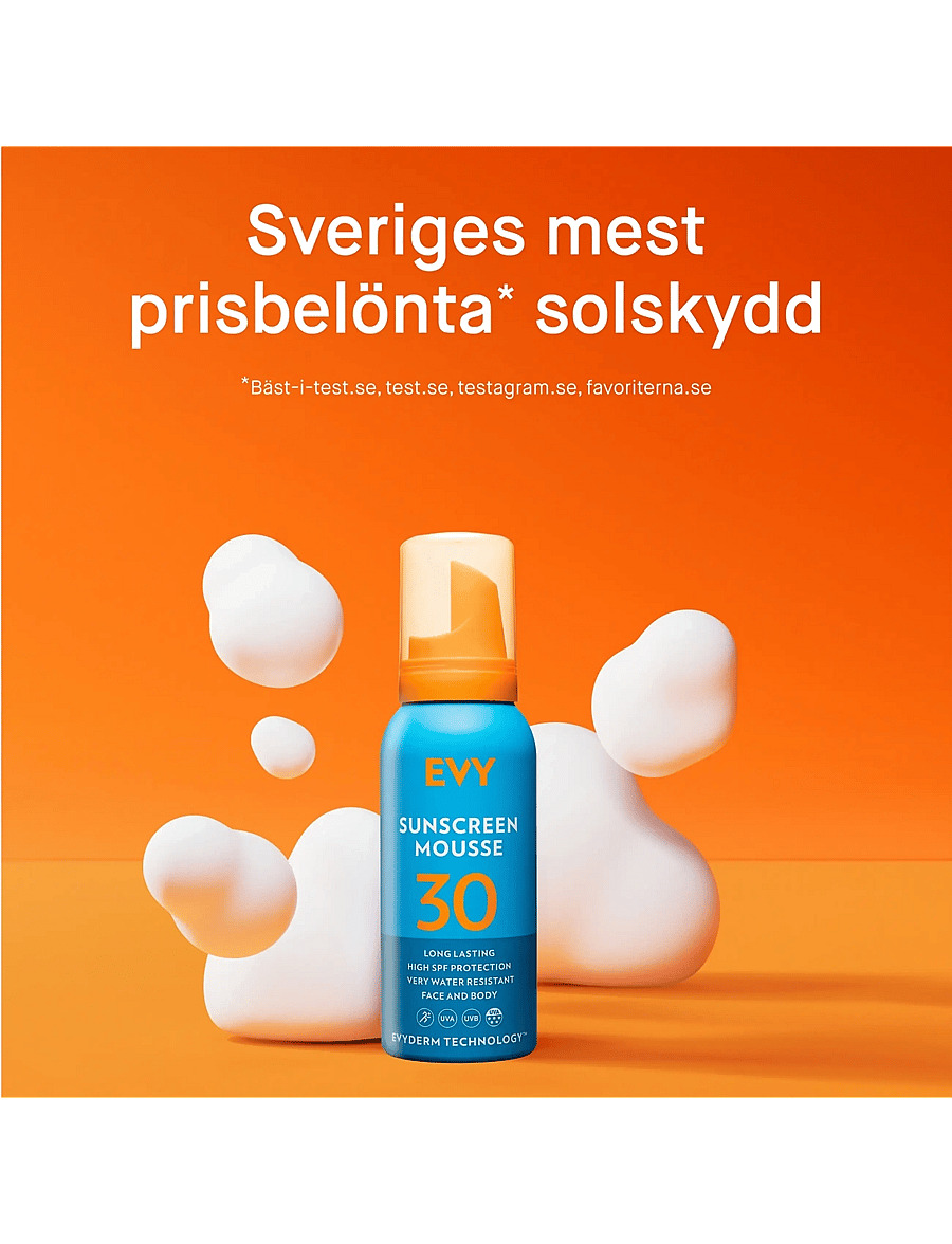 EVY Technology - Sunscreen mousse SPF 30, face and body, 100 ml - för kroppen - no colour - 1