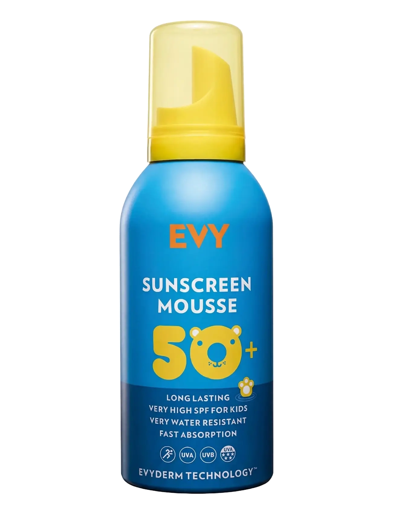 EVY Technology Sunscreen mousse SPF 50, KIDS face and body, 150 ml, - Baby care - NO COLOUR / undefined