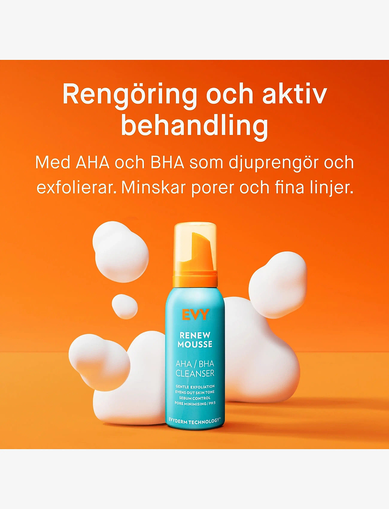 EVY Technology - Renew Cleanser mousse,100 ml. - kroppsvård - no colour - 1