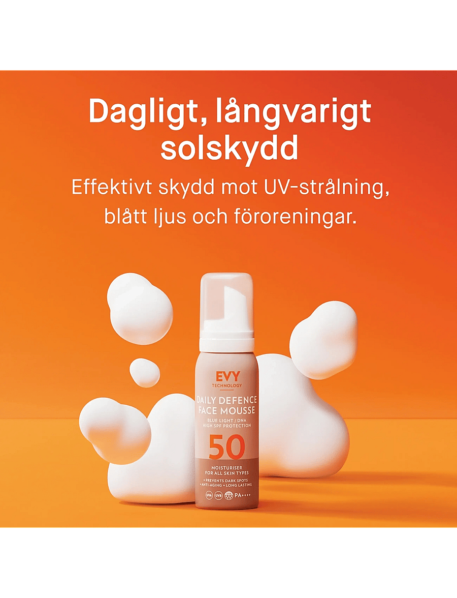 EVY Technology - Daily Defence Face mousse, 75 ml - för ansiktet - no colour - 1