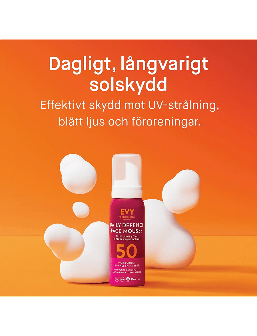 EVY Technology - Melanoma awareness Defence Face mousse, 75 ml - för ansiktet - 1017 - 1