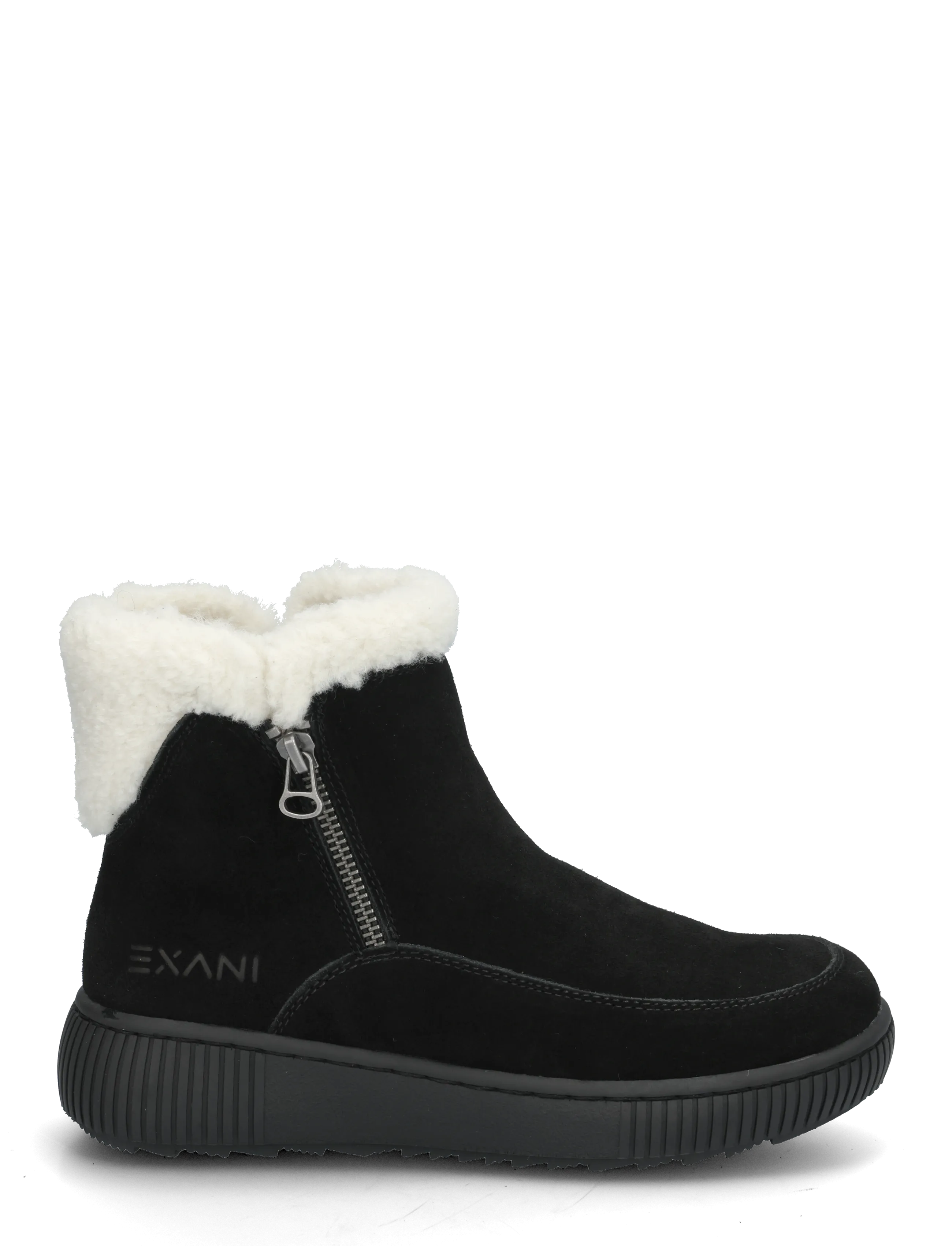 Exani - MALVA FUR W - platta ankelboots - black - 2