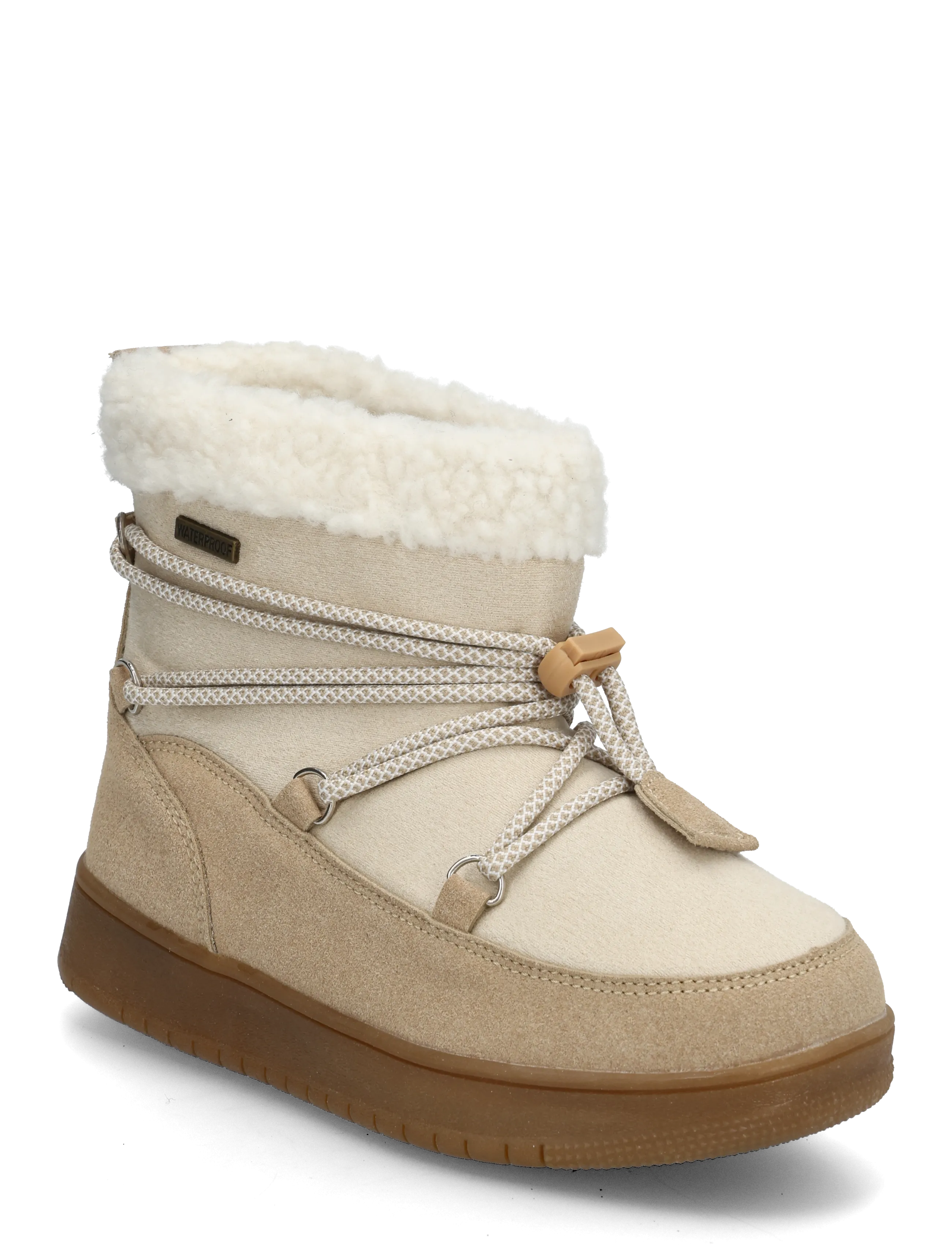 Exani SORA JR - Vinterstövlar - BEIGE / beige