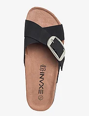 Exani - SAPRI W - plakanās mules tipa kurpes - black - 3