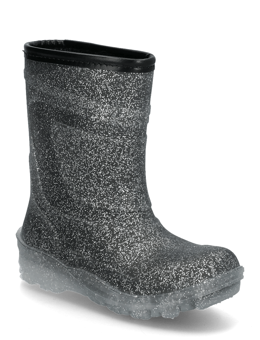 Exani - BREEZY K - voodriga kummikud - black/glitter - 0