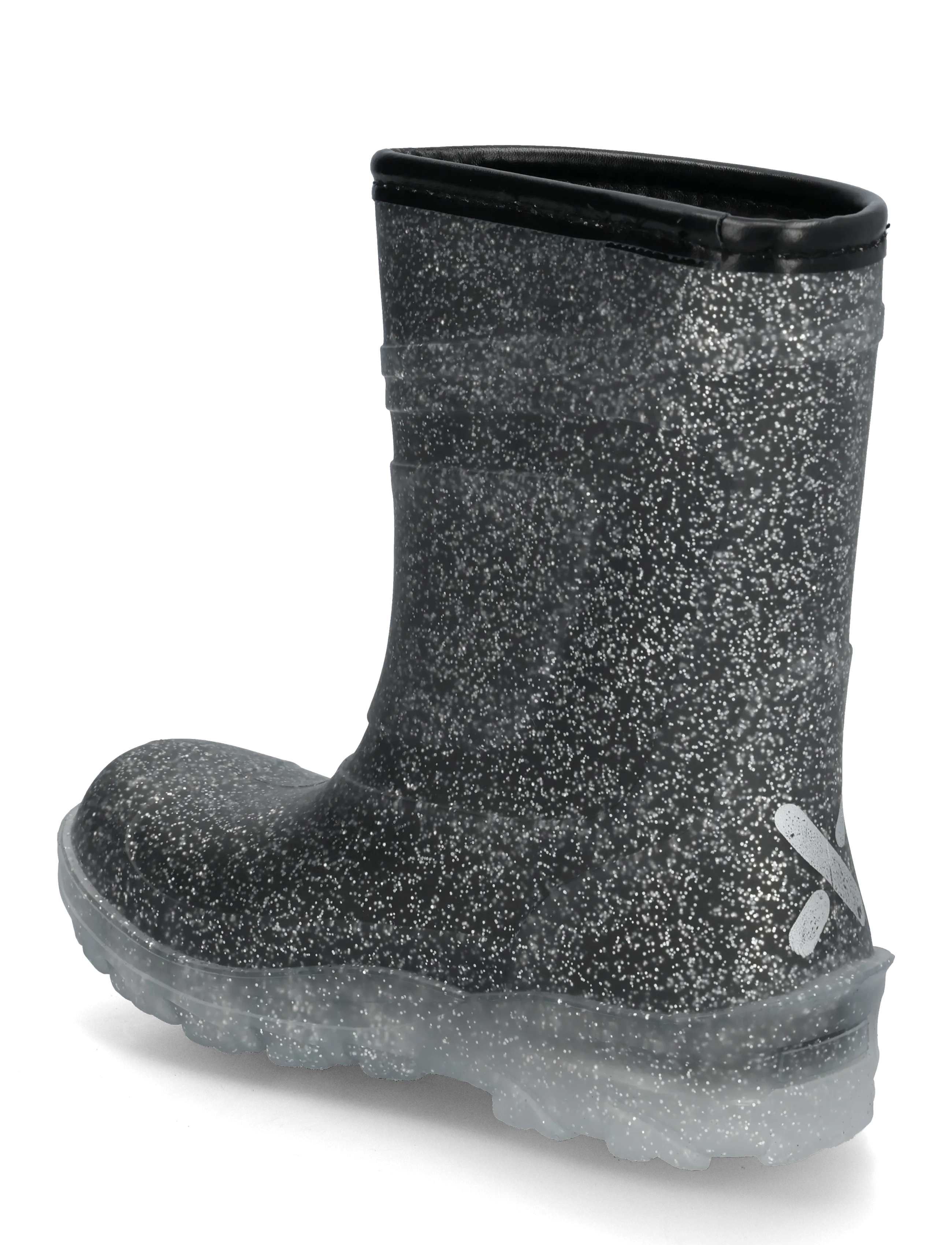 Exani - BREEZY K - fodrade gummistövlar - black/glitter - 1