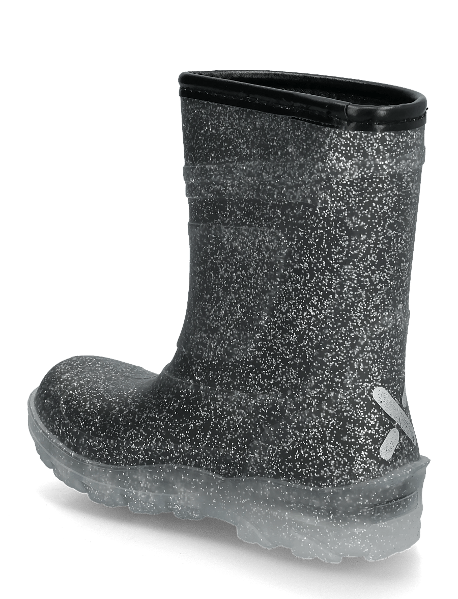 Exani - BREEZY K - voodriga kummikud - black/glitter - 1