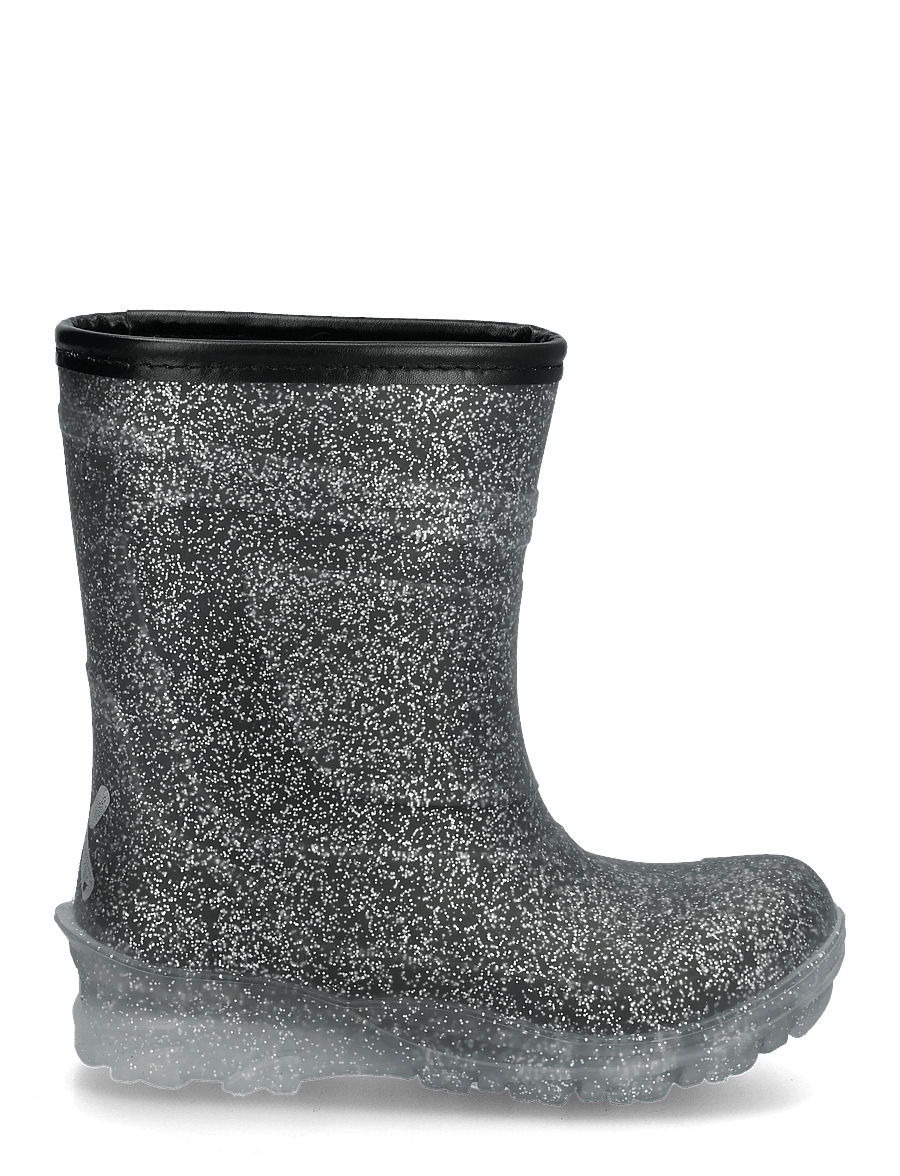 Exani - BREEZY K - voodriga kummikud - black/glitter - 2