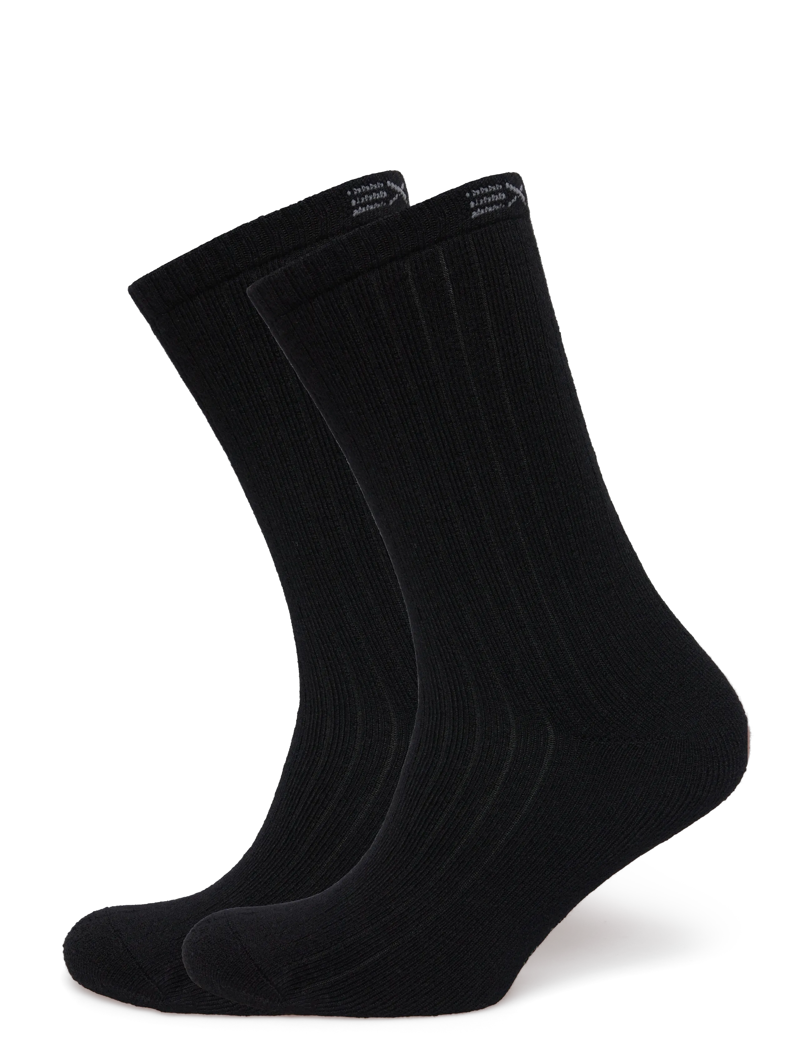 EXANI Wolle Socke 2 Pack M Schwarz - 41-45 - Damen