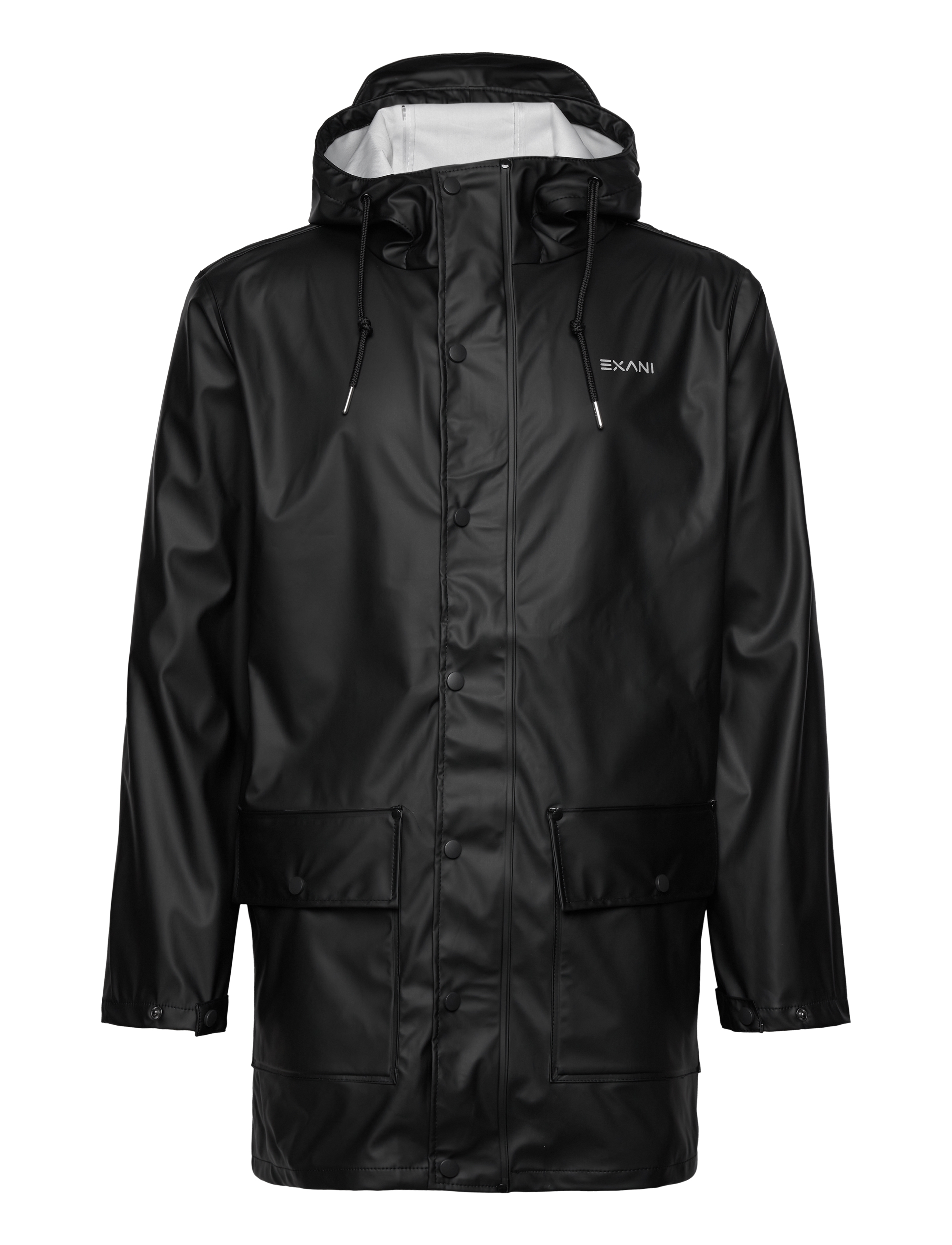 EXANI Regen Mantel W Schwarz - 36 - Damen