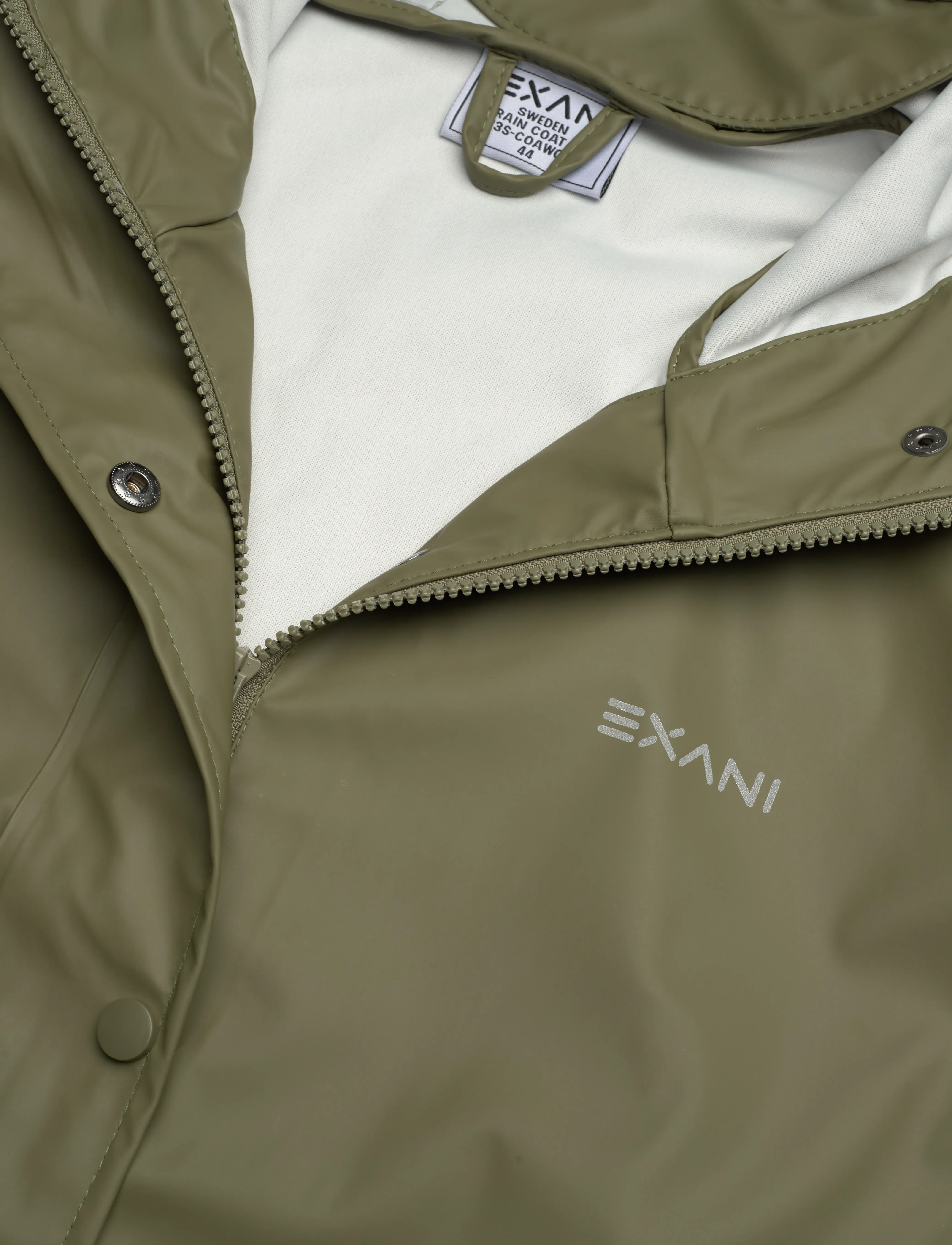 Exani - RAIN COAT W - lyhyet takit - green - 2
