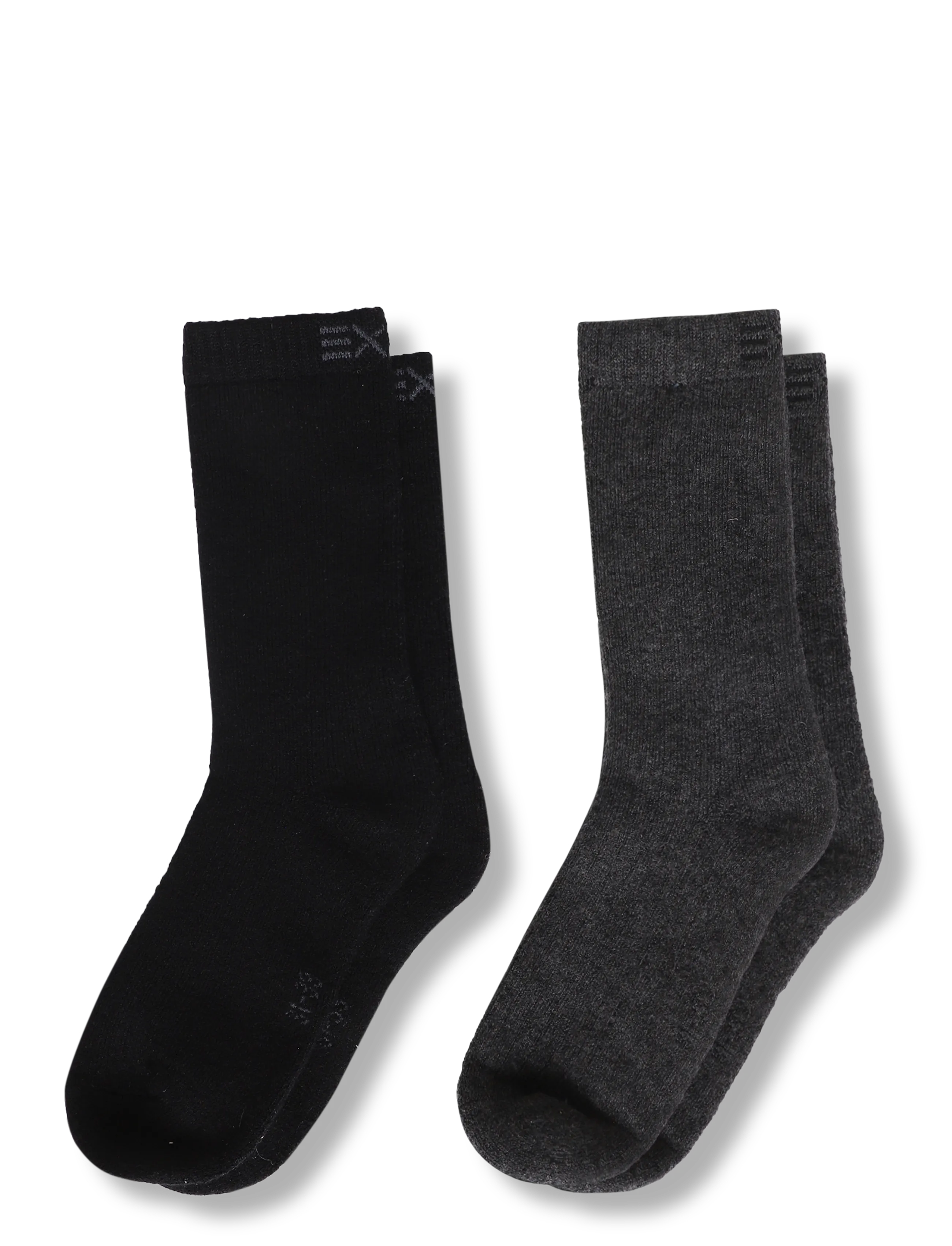 Exani WOOL SOCK JR 2-PACK - Socks & Tights - BLACK, GREY / black