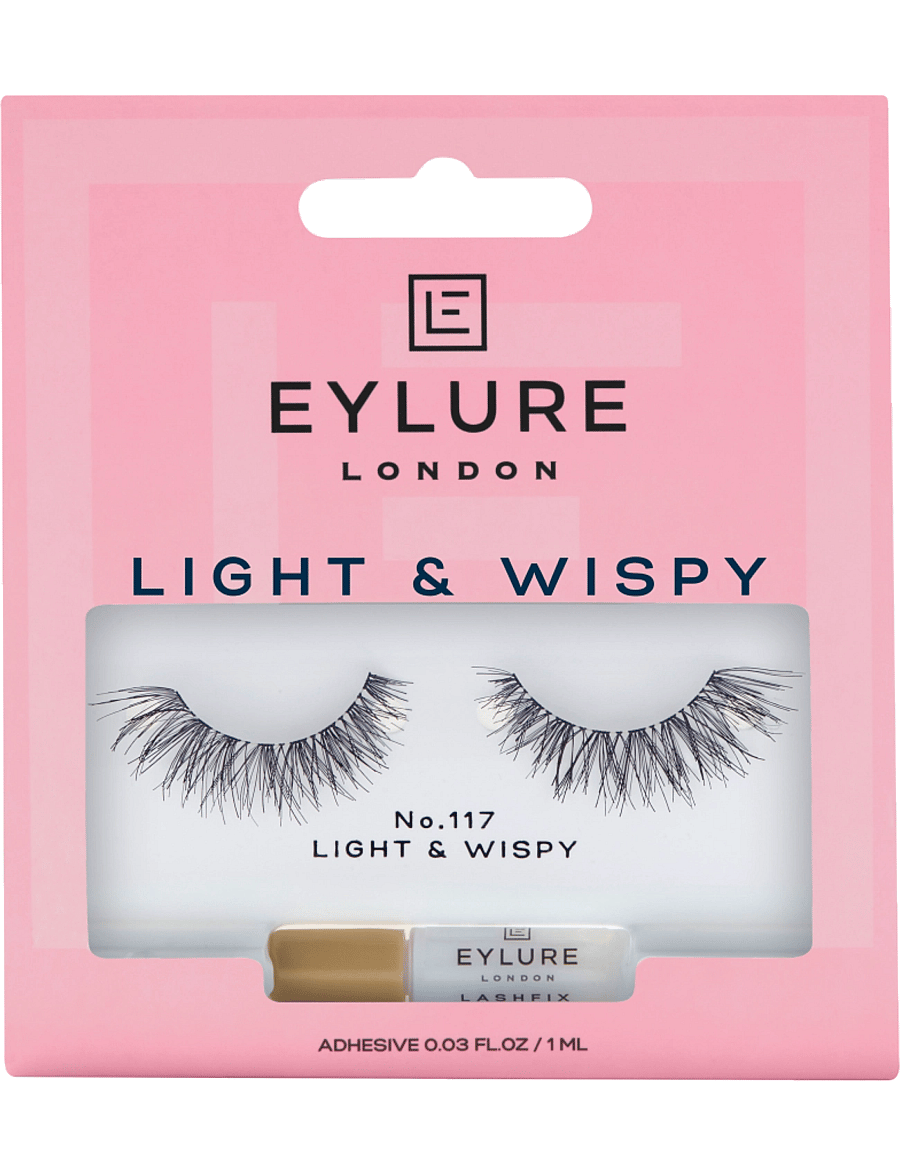 Eylure - Eylure False Lashes Light & Wispy No 117 - black - 0