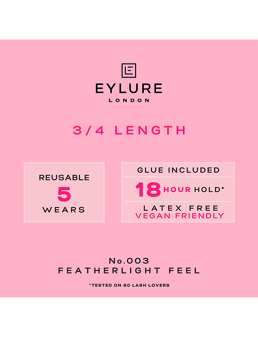 Eylure - Eylure False Lashes 3/4 Length No 003 - makeup - black - 1